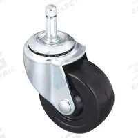 APPROVED VENDOR Stem Caster: Swivel, No Brake, 3 in Wheel Dia., 1 1/4 in Wheel Wd, Rubber, Rubber (MPN 32J850). Key specifications — attr1111099: APPROVED VENDOR; attr1111095: Black; attr1176855: Swivel.