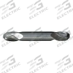 CLEVELAND Ball End Mill: Carbide, Double End, 4 Flute, 1/16" Mill Dia, 1/8" LOC, 1-1/2" OAL (MPN C60305)