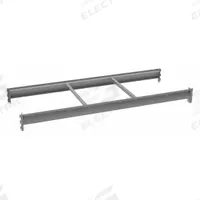 TENNSCO Bulk Storage Deck Level: 60 in x 24 in x 3 5/8 in, 14 ga Beams, 3,800 lb Load Capacity (MPN BPB-60-24). Key specifications — Frame Finish: Epoxy Coated; Frame Material: Steel; Color: Industrial Gray; Includes: (2) 24 in Cross Bars; Brand: TENNSCO.