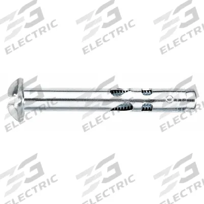 DEWALT Sleeve Anchor: 2 3/4 in Overall Lg, 3/8 in Dia, 5/16"-18 Thread Size, Steel - Round-Head Sleeve Anchors