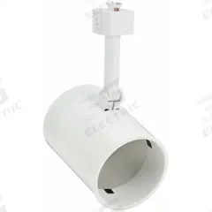 Track Lighting Head: Incandescent, Cylinder Shape, 50 W, 3 1/2 in Dia, 4 7/8 in Lg (MPN R521 WHB WH). Key specifications — Brand: JUNO LIGHTING; Lighting Technology: Incandescent; Housing Color: White with White Baffle.