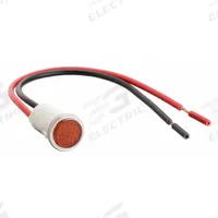 DAYTON Flush Panel Light: 12 mm Panel Mounting Hole Dia, LED, Flush Head (MPN 22NY54). Key specifications — Brand: DAYTON; Electrical Connection: 6 in Wire Leads.
