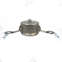 Dust Cap: 2 1/2 in Coupling Size, 150 psi Max. Working Pressure @ 70 F, 2 3/4 in Overall Lg, Nitrile (MPN PLE164). Key specifications — Gasket Material: Nitrile; Includes Locking Arm: Yes; Body Material: 316 Stainless Steel; Brand: APPROVED VENDOR.