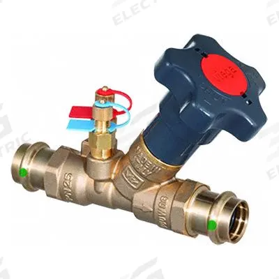VIEGA PROPRESS Balancing Valve: Manual, Press, 2.19 gpm – 5.15 gpm, 2.19 gpm Min. Flow Rate - Manual Balancing Valves