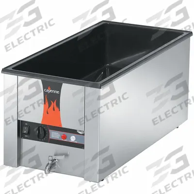 VOLLRATH Food Rethermalizer: 16 qt Capacity, 1,600 W Watt, Black/Silver, 13 1/4 in Overall Ht - Food Warmers