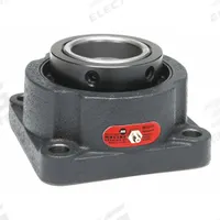 MOLINE BEARING Flange Bearing: Spherical Roller, 4 in Bore, Cast Iron, Set Screws, 9 1/2 in Lg (MPN 19111400). Key specifications — Bore Type: Cylindrical; Brand: MOLINE BEARING; Lubricant Material: Lithium Complex Grease; Mounting Bolt Size: 7/8 in; System of Measurement: Inch.