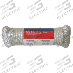 APPROVED VENDOR General Purpose Utility Rope: Braid, 5/16 in Dia, 160 lb Working Load Limit, White (MPN 12U276). Key specifications — Brand: APPROVED VENDOR; Rope Type: Dynamic.