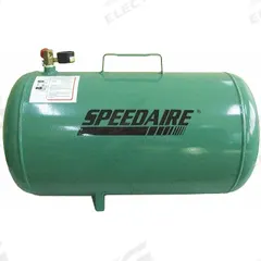 SPEEDAIRE Air Carry Tank: 5 gal Tank Capacity, 125 psi Max Op Pressure, Horizontal, 10 in Overall Wd (MPN 2TWC2). Key specifications — attr51576: SPEEDAIRE.