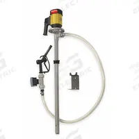 DAYTON Electric Drum Pump: Pump with Hose & Nozzle, 1 1/10 hp HP, 110 V AC, 13 gpm, Polypropylene (MPN 1DLR3). Key specifications — Brand: DAYTON; Suction Tube Material: PP.