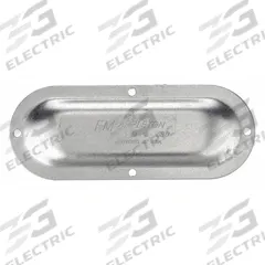 Covers for Conduit Access Fitting: Steel, FM8, 3 1/2 in_4 in Trade Size, Screw In (MPN 980IG). Key specifications — Series: For Standard Body; Connection Type: Screw In; Hazardous Location: Yes; Material: Steel; For Use With: Appleton FM8 Unilet Conduit Outlet Bodies; Gasket Included: Yes; Includes: Screws; Standards: UL Listed for Class I, Division II.