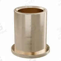 Flanged Sleeve Bearing: Bronze, SAE 841, 7/16 in Bore, 9/16 in OD, 3/4 in Lg, -35°F to 300°F, 10 PK (MPN FF504-01B). Key specifications — System of Measurement: Inch; Material Grade: SAE 841; Flange Type: Flanged; Brand: OILITE.