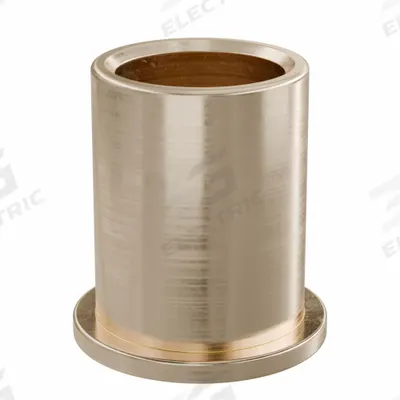 OILITE Flanged Sleeve Bearing: Bronze, SAE 841, 7/16 in Bore, 9/16 in OD, 3/4 in Lg - Lubricated General Purpose Metallic Flanged Sleeve Bearings