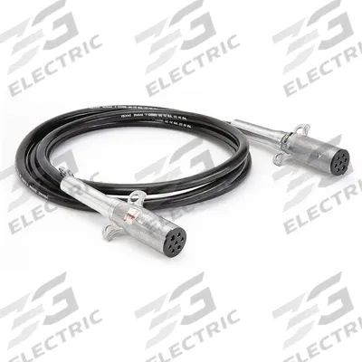 VELVAC Power Cable: 7-Way, Plastic, 0.5 ga_0.1 ga Wire Gauge, Vehicle and Trailer - Fleet and Vehicle Maintenance