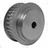 DAYTON Timing Pulley: Trapezoidal, Plain, For T5 Timing Belt Section, For 16 mm Belt Wd, 32 Teeth (MPN 27T5/32-2). Key specifications — Brand: DAYTON; Tooth Profile: Trapezoidal; Finish: Plain.