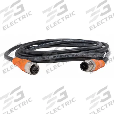 TELEMECANIQUE SENSORS Cordset: M12 Male Straight X M12 Female Straight, 5 Pins, Black, PUR, 5 m Cable Lg - Double-Ended Cordsets with PUR Jacket for Twisting Applications