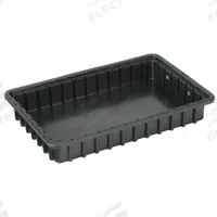 LEWISBINS Divider Box: 0.2 cu ft, 16 1/2 in x 10 7/8 in x 2 1/2 in, Lid Not Included, Plastic (MPN DC2025-SXL BUY 12S). Key specifications — Includes Dividers: Dividers Not Included; Includes Lid: Lid Not Included; Material: Plastic; Color: Black; Brand: LEWISBINS.