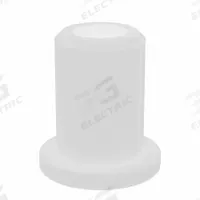 BUNTING BEARINGS Flanged Sleeve Bearing: Nylon, 3/16 in Bore, 5/16 in OD, 1/2 in Overall Lg, 20 PK (MPN NF030508). Key specifications — Brand: BUNTING BEARINGS; Color: Off-White.