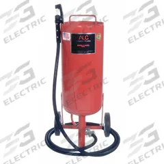 ALC Portable Abrasive Blaster: Pressure Feed, 150 lb Media Capacity, 125 cfm (MPN 40004). Key specifications — Manufacturer Part Number: 40004; Brand: ALC; Air Flow - Maximum: 125 cfm.