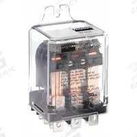 DAYTON Enclosed Power Relay: Surface (Side Flange) Mounted, 24V DC, 3PDT, 11 Pins/Terminals (MPN 1EGH1). Key specifications — Brand: DAYTON; Mounting Style: Side Flange; Electrical Connection: 1/4 in Tab Terminal; Manufacturer Part Number: 1EGH1; Series: Dayton Power Series.
