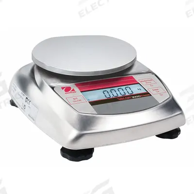 OHAUS Food Scale: 5 3/4 in Weighing Surface Dp, 4 3/4 in Weighing Surface Wd - Food Scales