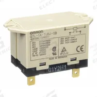 OMRON Enclosed Power Relay: Surface (Top Flange) Mounted, 30 A Current Rating, 12V DC, SPST-NO (MPN G7L-1A-TUBJ-CB-DC12). Key specifications — Brand: OMRON; Base Type: Square; Mounting Style: Top Flange; Electrical Connection: Quick-Connect; Manufacturer Part Number: G7L-1A-TUBJ-CB-DC12; Operating Current: 30 A; Series: G7L Series.