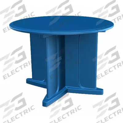 CORTECH Table: 29 in Overall Ht, 48 in Overall Dia, No Game Top, Ballast Accepted - Round X-Base Tables