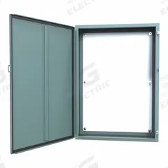 HAMMOND Electrical Enclosure: Steel, 42 in x 30 in x 10 in, NEMA 12/13, w/Panel, Solid Cover, Hinged (MPN 1418O10). Key specifications — Brand: HAMMOND; Closure Method: Clamps; Knockouts: Not Included.