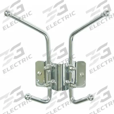 APPROVED VENDOR Garment Hook: 4 Hooks, 7 1/8 in Overall Ht, 6 1/2 in Overall Wd - Wall-Mount Coat Hooks