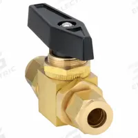 APPROVED VENDOR Manual Two-Way Ball Valve: 3/8 in, Brass, Straight, Compression x Compression, Wedge (MPN G-PMYS-38). Key specifications — Brand: APPROVED VENDOR; Handle: Wedge.