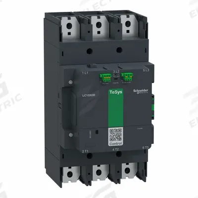 SCHNEIDER Contactor: 3 Poles, 3NO Contacts, 800 A - Non-Reversing IEC Contactors