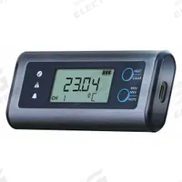 LASCAR Temperature Humidity Data Logger: 0%to 100% Relative Humidity Measured, -0.4°F to 131°F, Temp (MPN EL-SIE-2). Key specifications — Interface: USB; Parameters Measured: Temperature °F; Brand: LASCAR; Includes: Bracket; Data Logger Type: Temperature.