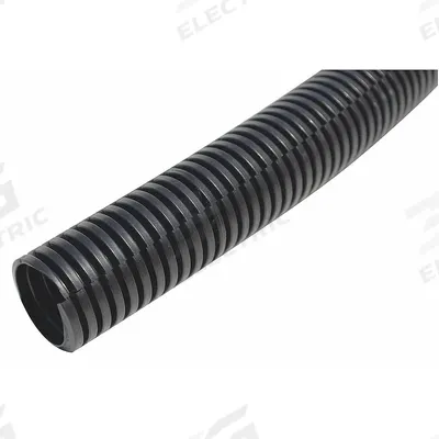 DROSSBACH Corrugated Loom Tubing: 1 in Nominal Size, 300 ft Overall Lg, Polyethylene - General Purpose Split Loom Tubing