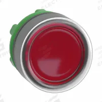 SCHNEIDER Flush Push Button: Red, 22 mm Mounting Size, Non-Metallic, Momentary (MPN ZB5AW543). Key specifications — Brand: SCHNEIDER; Action: Momentary; Series: XB5; Push Button Material Type: Non-Metallic.