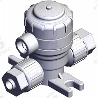 SMC Chemical Liquid Valve: 1/4 in, Air to Spring, Fail Closed, PFA, 1/8 in BSPT, 0°C to 60°C (MPN LVQ20-Z07R-9). Key specifications — Actuator Operation: Air to Spring; Fail Safe Position: Fail Closed; Manufacturer Part Number: LVQ20-Z07R-9; Brand: SMC.