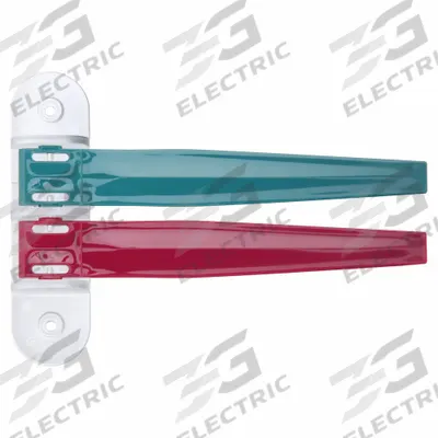 APPROVED VENDOR Room Status Signaling Flag: 2 Flags, Berry/Teal - Contemporary-Colored Exam Room Flags