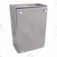 HAMMOND Enclosure: 304 Stainless Steel, 9 in x 6 in x 4 in, NEMA 12/3R/4/4X, Solid Cover, Screw On (MPN HYJ1074SS). Key specifications — Brand: HAMMOND; Closure Method: Screws; Enclosure Material: 304 Stainless Steel; Knockouts: Not Included.