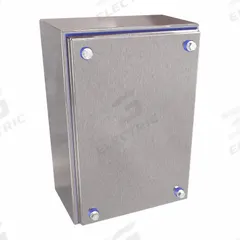 HAMMOND Enclosure: 304 Stainless Steel, 9 in x 6 in x 4 in, NEMA 12/3R/4/4X, Solid Cover, Screw On (MPN HYJ1074SS). Key specifications — Brand: HAMMOND; Closure Method: Screws; Enclosure Material: 304 Stainless Steel; Knockouts: Not Included.