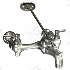 AMERICAN STANDARD Straight Service Sink Faucet: Wall, Centerset, Cast Brass, Chrome, Straight (MPN 8354112.004). Key specifications — Color/Finish: Chrome; Includes: Bucket Hook.