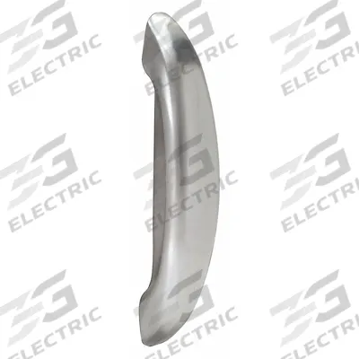 KINGSWAY GROUP Pull Handle: Thru-Bolt, Aluminum, Silver, M8 Screw Size, 0.5 in - Ligature Resistant Crescent Pulls & Pull Handles