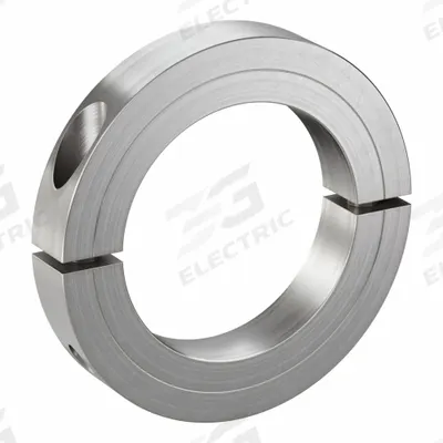 CLIMAX METAL PRODUCTS Shaft Collar: 2-Piece, Inch, Round, Clamp-On, 3 in Bore Dia - Stainless Steel Recessed-Screw Shaft Collars