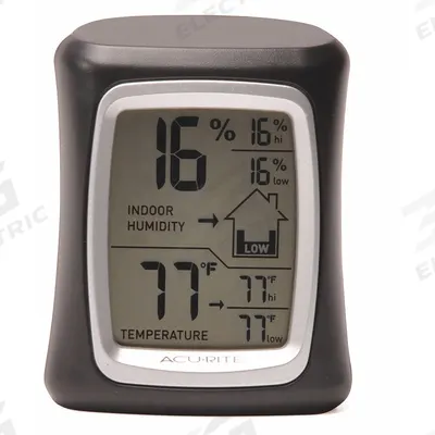 ACURITE Comfort Monitor: 16%to 98% Humidity Range, Humidity - Desk & Wall Mount Meters with Cabled Sensors