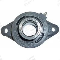 NTN 2 Bolt Flange Bearing: Radial Ball, 2 in Bore, Cast Iron, Eccentric Collar, 8 17/32 in Lg (MPN UELFLU-2M). Key specifications — Bore Type: Cylindrical; Brand: NTN; Lubricant Material: NLGI #3 Equivalent; Mounting Bolt Size: 5/8 in; System of Measurement: Inch.