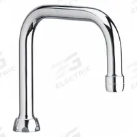 CHICAGO FAUCETS Spout: Spout, Gooseneck, Swivel Spout, Brass, Polished Chrome, 2.2 gpm Flow Rate (MPN DB6AE3JKABCP). Key specifications — Includes: Mounting Hardware; Product Type: Spout; Spout Style: Swivel; Body Material: Brass; Color/Finish: Polished Chrome; Brand: CHICAGO FAUCETS.