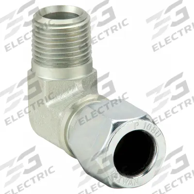PARKER Compression Fitting Elbow: 1 in OD x 1 in Pipe Size, 1-11 1/2 Thread Size - Flareless Bite-Type Steel Compression Fittings