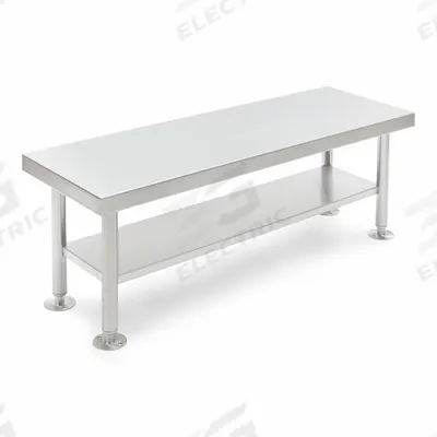 BLICKMAN Gowning Bench: 16 in Overall Wd, 18 in Overall Ht, 4 ft Overall Lg, Stainless Steel - Fixed-Height Stainless Steel Surfaced Lab Tables