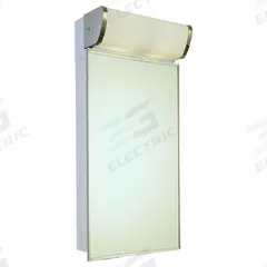 KETCHAM Medicine Cabinet: Rectangular, Glass, 33 5/8 in Overall Ht, 16 in Overall Wd, Wall (MPN 173-TL). Key specifications — Brand: KETCHAM; Frame Material: Stainless Steel; Frame Finish: Bright Annealed; Frame Color: Silver; Material: Glass; Lighted: Yes.