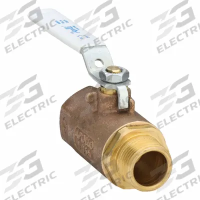 APOLLO Manual Two-Way Ball Valve: 1 in Size, Bronze, Straight, FNPT x FNPT - Bronze Ball Valves