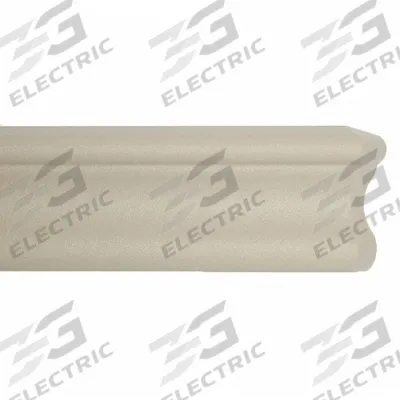ACROVYN Accent Rail: FR-251, PETG, Oyster Gray, 2 1/2 in Overall Ht - PETG Crash Rails & Bumper Guards