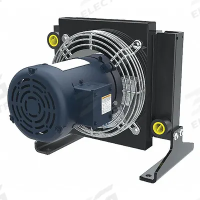 AKG Forced Air Oil Cooler: 7.1 hp Heat Removed, 38 gpm Max. Flow, 377 psi Max. Pressure - AC Motor Driven Forced Air Oil Coolers