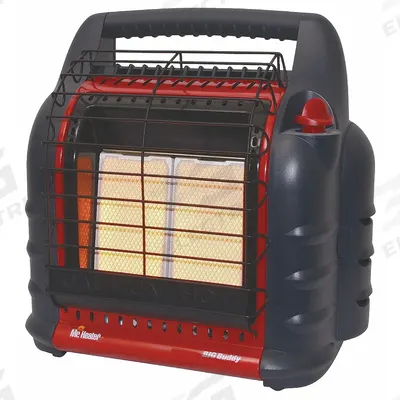 MR. HEATER Portable Gas Tabletop Heater: 18,000 BtuH Heating Capacity Output - Portable Gas Table-Top Heaters